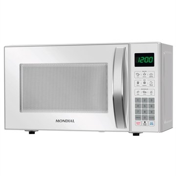 Micro-Ondas Mondial 21 Litros Branco Espelhado 1200W Mo-01-21-W - 127V