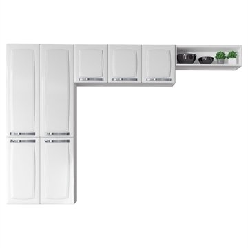 Cozinha Itatiaia Rose 7 Portas 6 Prateleiras