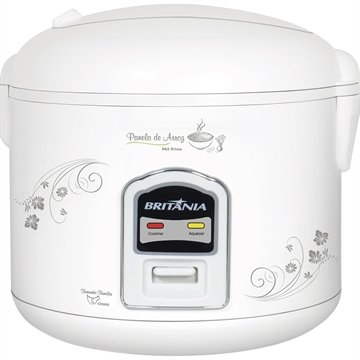 Panela de Arroz Elétrica Britânia PA5 Prime, 5 Xícaras, Branca, 220V