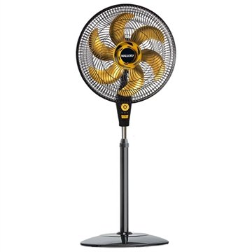 Ventilador de Coluna Mallory Air Time TS+ Gold | 40cm, 3 Velocidades, Preto/Dourado, 110V