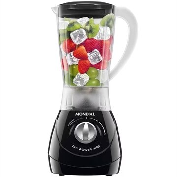 Liquidificador Mondial Easy Power L-550 2 Velocidades 550W, Preto