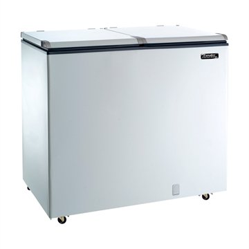Freezer/Conservador Horizontal Esmaltec 325 Litros ECH350 Porta Cega Dupla Ação Branco 110V