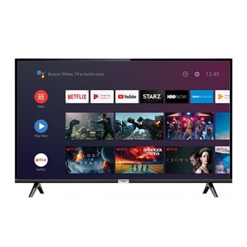 Smart TV LED 43" Semp 43S6500FS Full HD com Wi-Fi, 1 USB, 2 HDMI, Android, Bluetooth, 60Hz