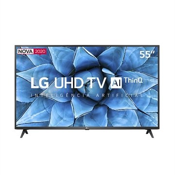 Smart TV LED 55" LG 55UN7310PSC 4K UHD HDR com Wi-Fi, 2 USB, 3 HDMI,Inteligência Artificial, Smart Magic,Assistente Alexa, 60Hz