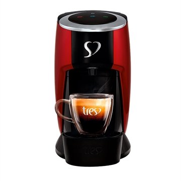 Cafeteira Espresso TRÊS 3 Corações Touch Automática Vermelho, 220V