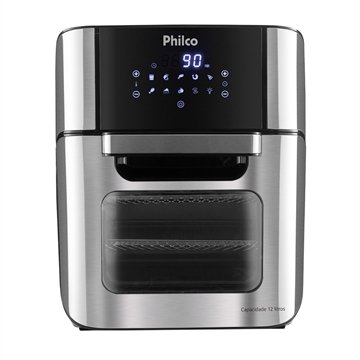 Fritadeira Air Fryer Philco Oven PFR2200P |  12 Litros, 2 em 1, 1800W, Preto, 110V