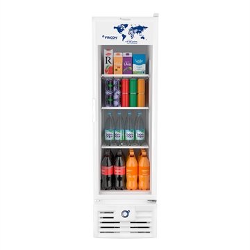 Refrigerador Vertical Fricon 284 Litros VCET284-1V | Tripla Ação, Porta de Vidro, Branco, 220V