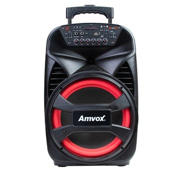 Caixa de Som Amplificada Amvox Viper II | USB/Bluetooth/Bateria, 480W, Bivolt