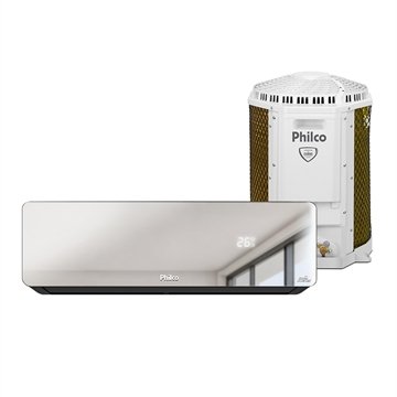 Ar Condicionado Split 12000 BTUs Philco PAC12QG Inverter - Quente e Frio, Gás R32, Serpentina em Cobre, 220V