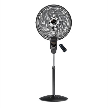 Ventilador de Coluna Mallory Max Control 40cm - 3 Velocidades, 15 Pás, com Controle Remoto, Preto/Grafite 110V