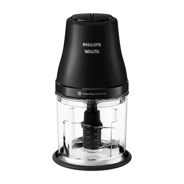 Processador de Alimentos Philips Walita HR1501/01 - 2 Velocidades + Pulsar, 450W, Tecnologia PowerChop, Preto 110V