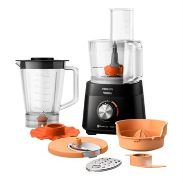 Multiprocessador Philips Walita PowerChop 1000 HR7304/92 1000W 1,5L Preto 220V