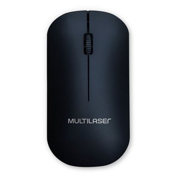 Mouse sem Fio Multilaser MO307, USB, 2.4GHz, 1200 DPI, Preto