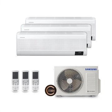 Ar Condicionado Multi Tri Split Inverter Windfree Samsung 1x9000 + 2x12000 Btus Quente/Frio 220V Monofásico AJ068AXJ3KH/AZ