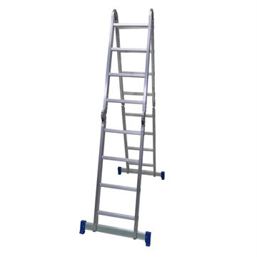 Escada Articulada Pratik de Alumínio | 13 em 1, 4X4, 16 Degraus