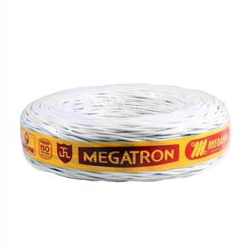 Cordão Torcido Megatron 2x1mmx100m Rolo 300V Branco