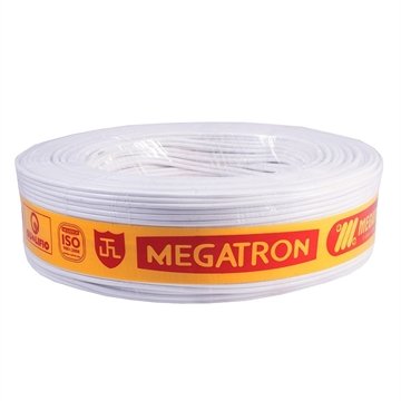 Cordão Paralelo Megatron 2x1mmx100m Rolo 300V Branco