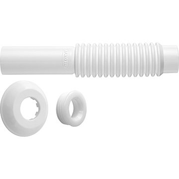 Tubo Ligação Blukit Branco Ajustável para Vaso Sanitário 240mm