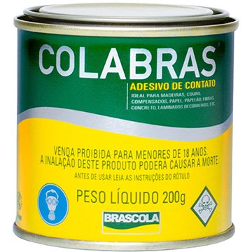 Cola de Contato Brascola Colabras com Toluol 200g