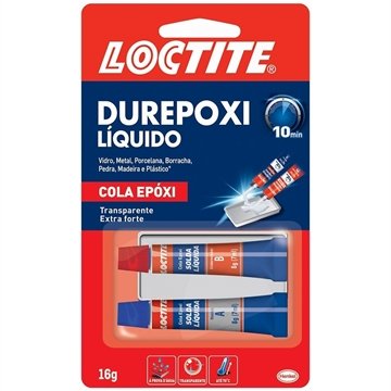 Cola Durepoxi Liquido Loctite Extra Forte 10 Minutos Transparente 16G