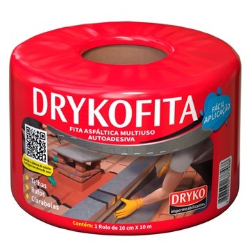 Drykofita Fita Aluminizada Impermeabilizante Dryko 10cmx10m
