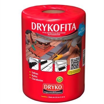 Drykofita Fita Aluminizada Impermeabilizante Dryko 20cmx10m