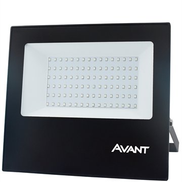 Refletor Avant LED, 100W, Slim 6,5K, 7500 Lumens, Preto