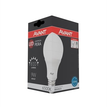 Lâmpada LED Avant 9W E27 6,5K Branca 25000H 810 Lumens Bivolt