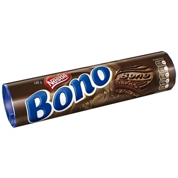 Biscoito Bono Recheado Chocolate 140g - Embalagem com 63 Unidades