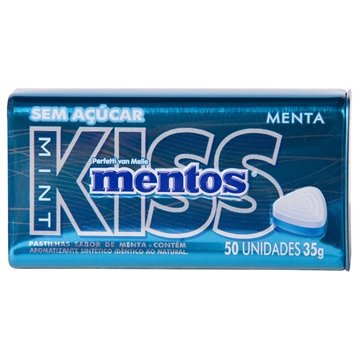 Drops Kiss Menta Lata 35g - 12 unidades - Mentos