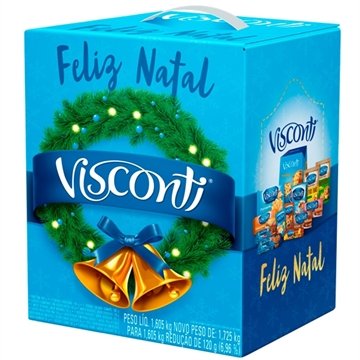 Embalagem Cesta de Natal Visconti Pequena