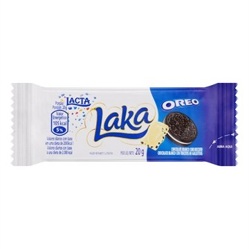 Chocolate Laka com Oreo 20g - Embalagem com 20 Unidades