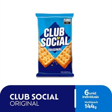 Biscoito Club Social 144g Multipack Embalagem  44 Unidades