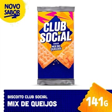 Biscoito Club Social Queijo Multipack 141g