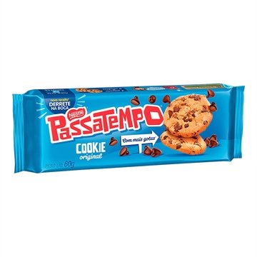 Biscoito Nestle Passatempo Cookies Com Gotas De Chocolate 60g - Embalagem 52 Unidades