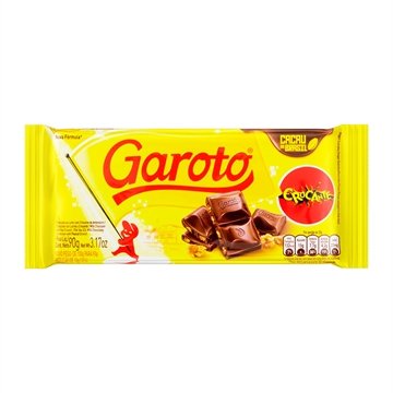 Chocolate Garoto Tablete Crocante 90g - Embalagem c/ 14 unidades