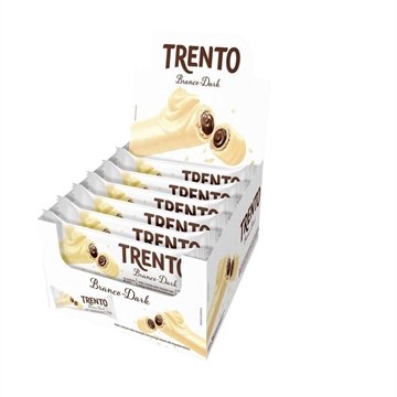 Chocolate Trento Wafer Branco 32g - Embalagem com 16 Unidades