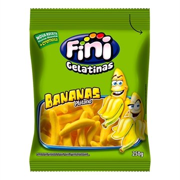 Bala Fini Gelatina Banana 250g