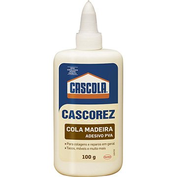 Cola Cascola Cascorez para Madeira 100g - Embalagem com 12 Unidades