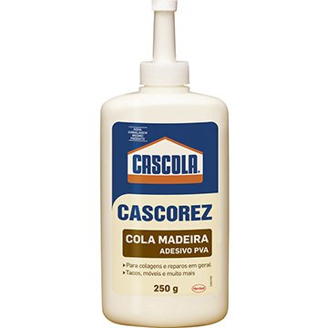 Cola Cascola Cascorez para Madeira 250g - Embalagem com 12 Unidades