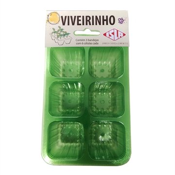 Viveirinho 6 Células Isla - Embalagem com 3 Unidades