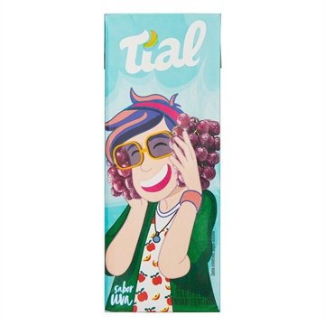 Suco Tial Kids Néctar Uva 200ml - Embalagem com 24 Unidades