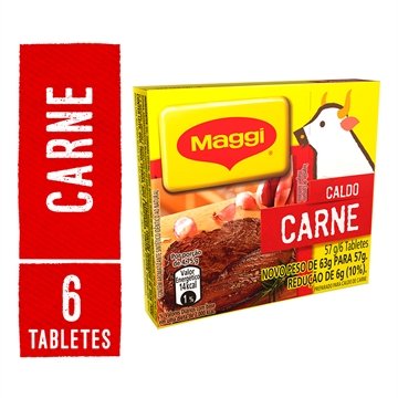 Caldo Maggi Carne 57g Embalagem com 10 Unidades