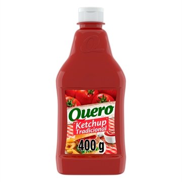 Ketchup Quero Tradicional 400g - Embalagem com 24 Unidades