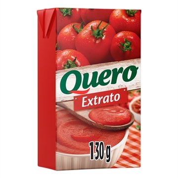 Extrato de Tomate Quero 130g - Embalagem com 48 Unidades