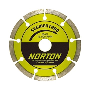 Disco de Corte Norton Diamantado Pro Segmentado 110mmx20mm