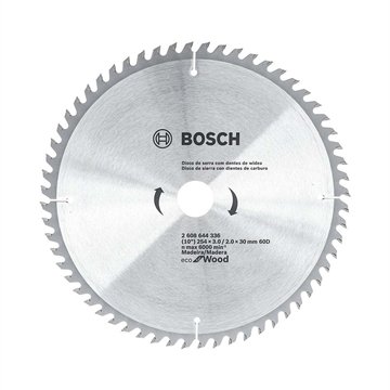 Disco de Serra Circular Bosch Eco 10P D254mm 60 Dentes
