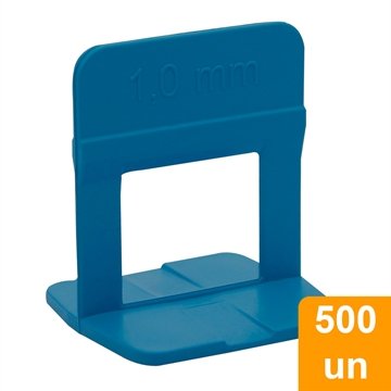 Espaçador/Nivelador Cortag para revestimento Eco Azul 1mm - Embalagem com 500 Unidades