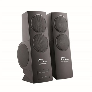 OLD Caixa De Som Multilaser Super Bass Com Painel Touch 20W Usb -