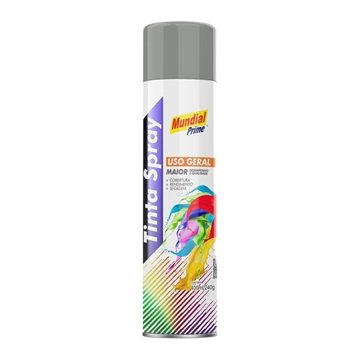 Tinta Spray Mundial Prime Uso Geral Cinza Médio 400ml